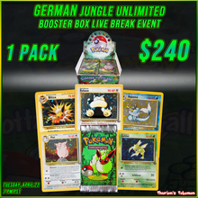 Load image into Gallery viewer, VINTAGE BOX BREAK EVENT 4/22 - GERMAN Jungle Unlimited (Personal Break)