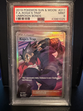 Load image into Gallery viewer, PSA 9 Koga's Trap Full Art Trainer (Graded Card)