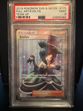 Load image into Gallery viewer, PSA 9 Evelyn Full Art Trainer (Graded Card)