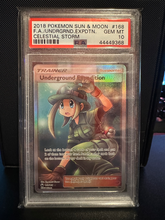 Load image into Gallery viewer, PSA 10 Underground Expedition Full Art Trainer (Graded Card)