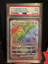 Load image into Gallery viewer, PSA 9 Charizard VSTAR Rainbow (Graded Card)