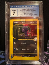Load image into Gallery viewer, CGC 7 Japanese Pryce's Sneasel 1st Edition Holo (Graded Card)