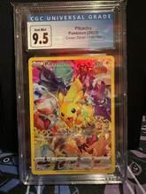 Load image into Gallery viewer, CGC 9.5 Pikachu Secret Rare Full Art (Graded Card)