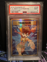 Load image into Gallery viewer, PSA 9 Misty's Determination Full Art Trainer (Graded Card)