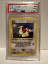 Load image into Gallery viewer, PSA 9 Pidgey Base Set 1st Edition (Graded Card)