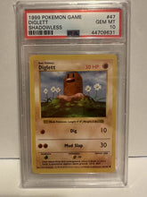 Load image into Gallery viewer, PSA 10 Diglett Shadowless (Graded Card)