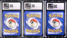 Load image into Gallery viewer, CGC 8.5 Light Jolteon, Light Flareon & Light Vaporeon 1st Edition Set (Graded Card)