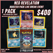 Load image into Gallery viewer, VINTAGE BREAK EVENT 1/3/2025 - ENGLISH NEO REVELATION UNLIMITED (Personal Break)