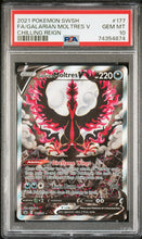 Load image into Gallery viewer, PSA 10 Galarian Moltres V Alt Art (Graded Card)