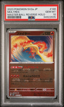 Load image into Gallery viewer, PSA 10 Japanese Moltres Master Ball Reverse Holo (Graded Card)