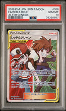 Load image into Gallery viewer, PSA 10 Japanese Red & Blue Full Art Trainer (Graded Card)