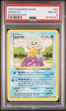 Load image into Gallery viewer, PSA 8 Squirtle Shadowless (Graded Card)