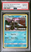 Load image into Gallery viewer, PSA 8 STAFF Stamped Tapu Fini Promo Holo (Graded Card)