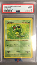Load image into Gallery viewer, PSA 9 Caterpie 1st Edition Base Set (Graded Card)