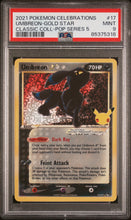 Load image into Gallery viewer, PSA 9 Umbreon Gold Star Classic Collection (Graded Card)