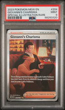 Load image into Gallery viewer, PSA 9 Giovanni's Charisma Special Illustration Rare (Graded Card)