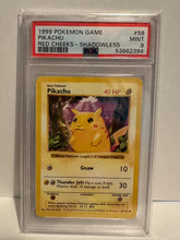 Load image into Gallery viewer, PSA 9 Pikachu Red Cheeks Shadowless (Graded Card)