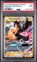 Load image into Gallery viewer, PSA 9 Pikachu & Zekrom GX (Graded Card)