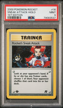 Load image into Gallery viewer, PSA 9 Rocket's Sneak Attack Holo 1st Edition (Graded Card)