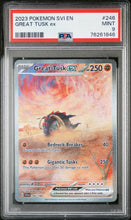 Load image into Gallery viewer, PSA 9 Great Tusk ex Special Illustration Rare (Graded Card)