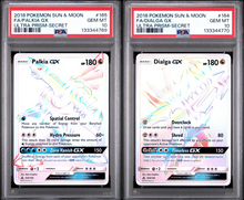 Load image into Gallery viewer, PSA 10 Palkia GX & Dialga GX Rainbow Secret SEQUENTIAL SET (Graded Card)