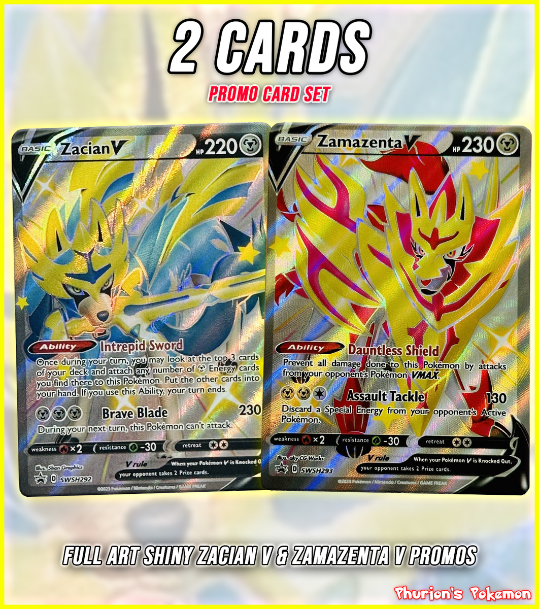 Shiny Zacian & Zamazenta V Promo Bundle (Singles) (Promos)
