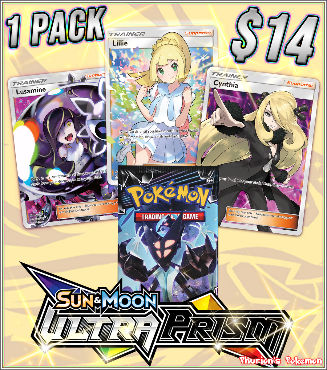 prism cards pokemon Ultra Prism 1x Pack (Personal Break) – Phurion