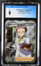 Load image into Gallery viewer, CGC 9 Professor's Research Full Art Trainer (Graded Card)