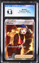 Load image into Gallery viewer, CGC 9.5 Worker Full Art Trainer (Graded Card)