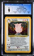 Load image into Gallery viewer, CGC 9 Clefable No Set Symbol Holo (Graded Card)