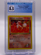 Load image into Gallery viewer, CGC 8.5 Blaine's Growlithe 1st Edition (Graded Card)