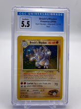 Load image into Gallery viewer, CGC 5.5 Brock's Rhydon Holo (Graded Card)