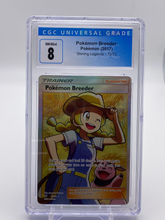 Load image into Gallery viewer, CGC 8 Pokemon Breeder Full Art Trainer (Graded Card)
