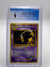 Load image into Gallery viewer, CGC 9 Japanese Sabrina's Alakazam Holo (Graded Card)