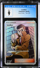 Load image into Gallery viewer, CGC 9 Looker Full Art Trainer (Graded Card)