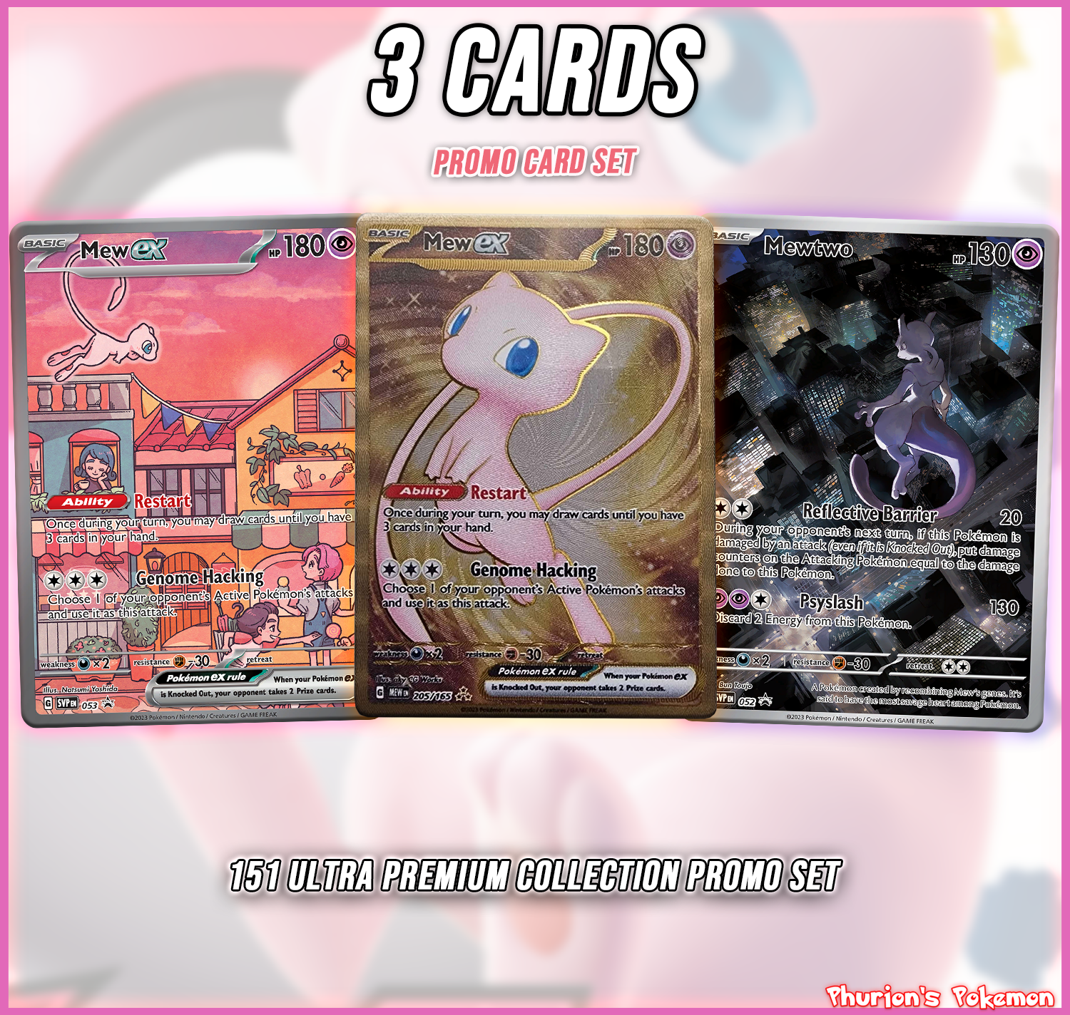 151 Ultra Premium Collection Promo Set (Singles) (Promos) – Phurion 151 Ultra Premium Collection Promo Set (Singles) (Promos) – Phurion