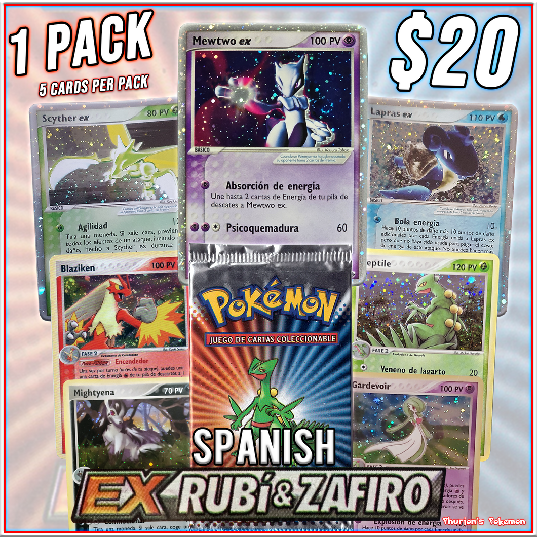 Spanish EX Ruby & Sapphire 1x Pack (Personal Break)