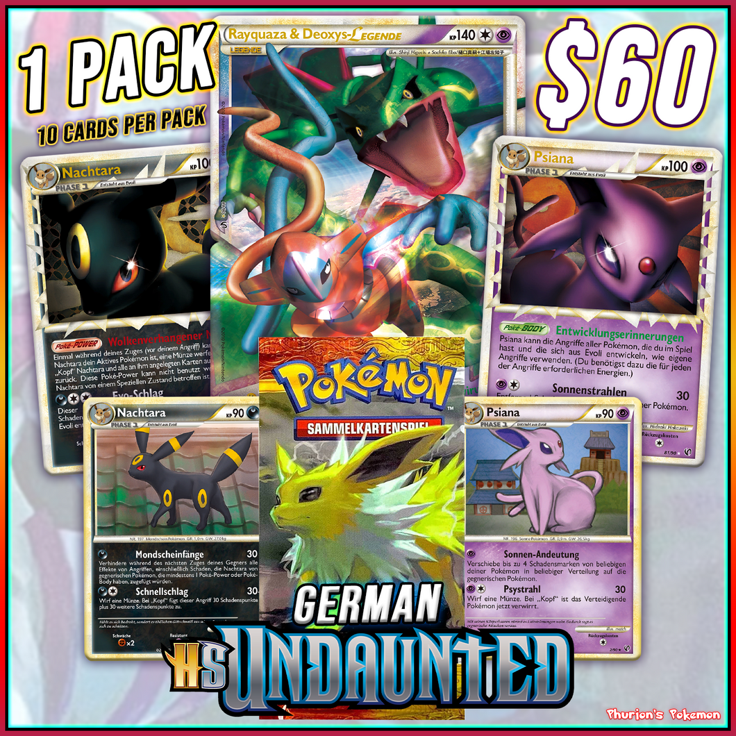 German HGSS Undaunted 1x Pack (Personal Break)