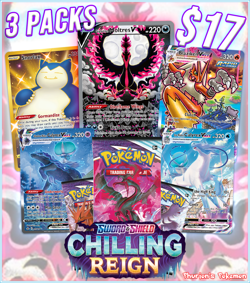 Chilling Reign 3x Pack (Personal Break)