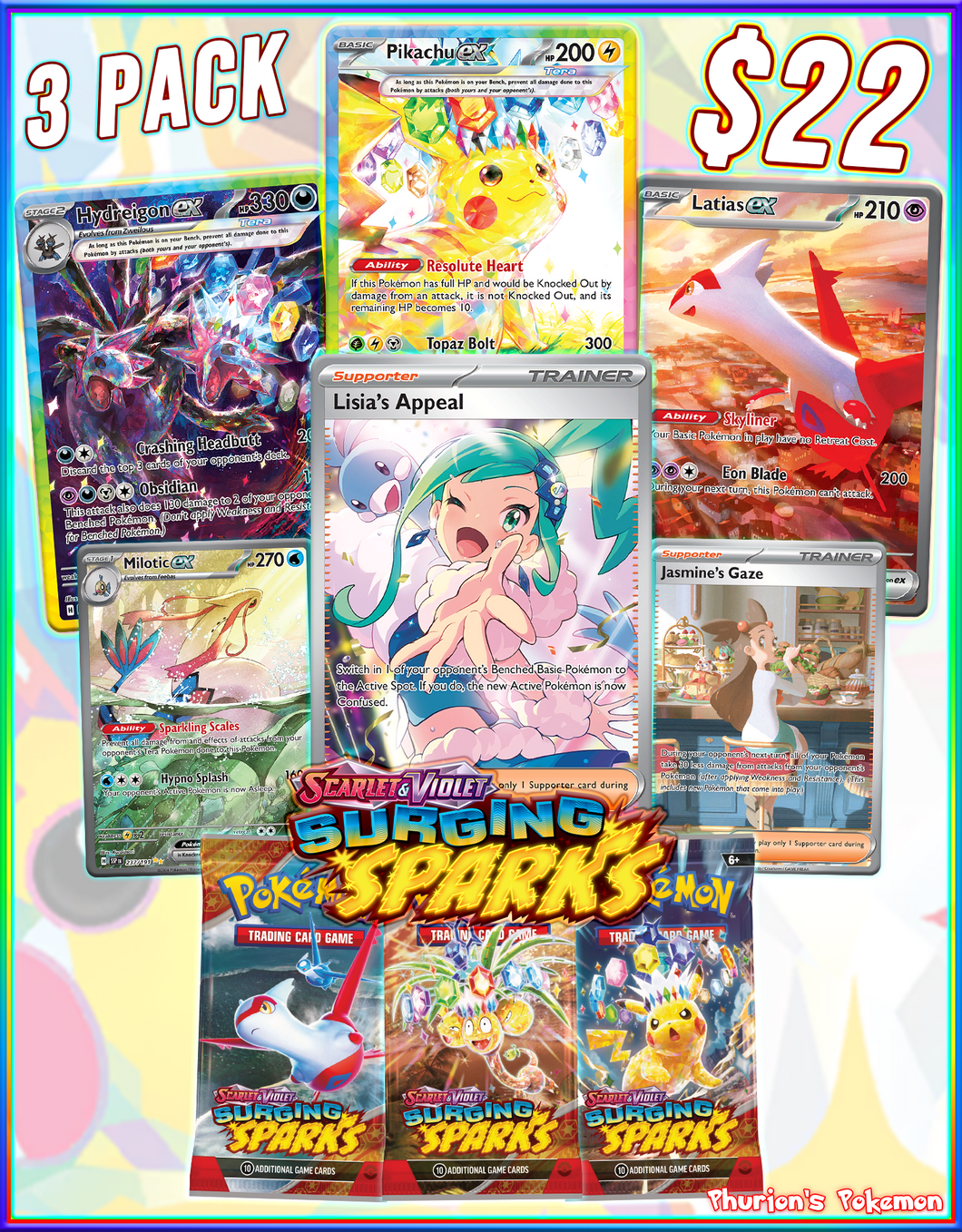 Surging Sparks 3x Pack (Personal Break)