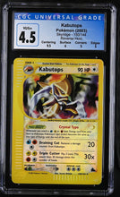 Load image into Gallery viewer, CGC 4.5 Kabutops Crystal Reverse Holo (Graded Card)
