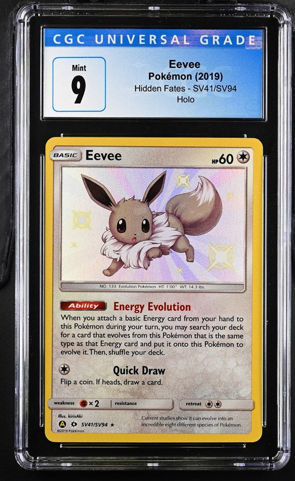 graded eevee pokemon card CGC 9 Baby Shiny (Graded Card) – Phurion Art Style:Dash: Inventor Extraordinaire You will receive the Neo 2 Nintendo Assorted Pokémon Trading