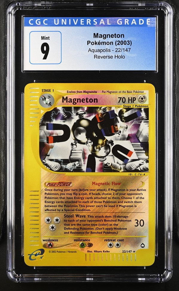 CGC 9 Magneton Reverse Holo (Graded Card)