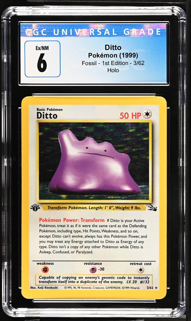 CGC 6 Ditto 1st Edition Holo (Graded Card)