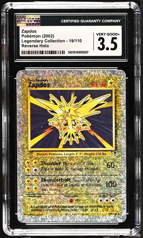 CGC 3.5 Zapdos Firework Reverse Holo (Graded Card) – Phurion