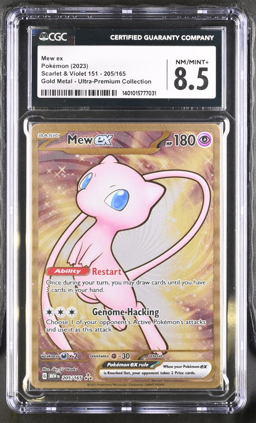mew gold pokemon card CGC 8.5 ex Metal (Graded Card) – Phurion Deck Certification ID:88734850 Listed With Mascot. Venusaur Holo 3/78 -