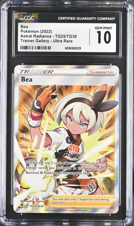 CGC GEM 10 Bea Full Art Trainer (Graded Card)