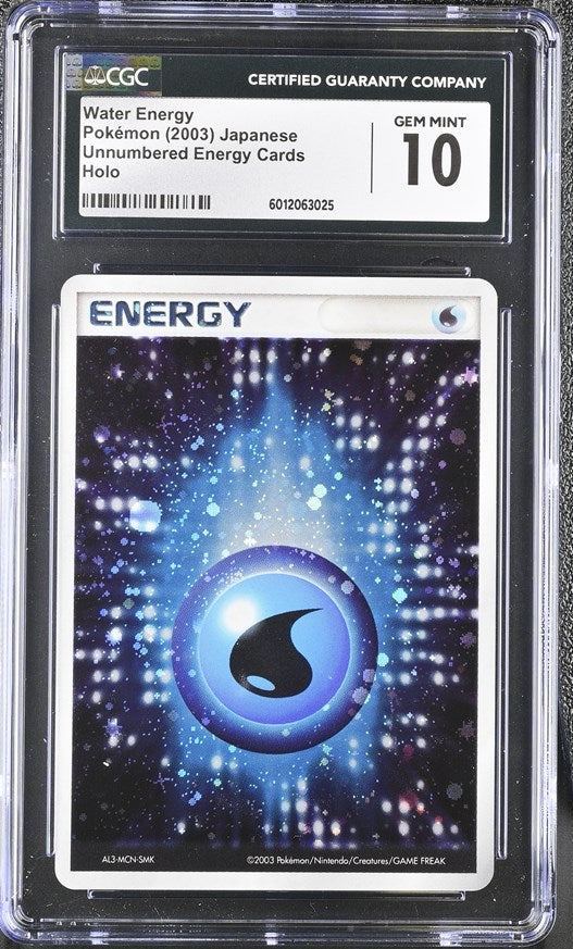 CGC GEM 10 Japanese Water Energy Holo (Graded Card)