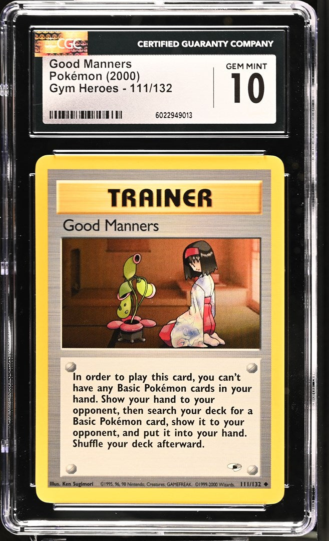 CGC GEM 10 Good Manners (Graded Card)