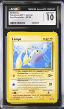 Load image into Gallery viewer, CGC GEM 10 German Chinchou Neo Revelation (Graded Card)
